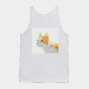 Red cat portrait Tank Top